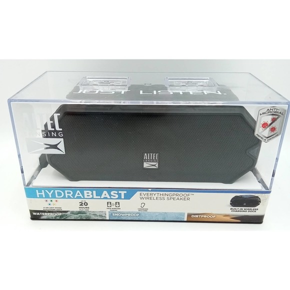 Altec Lansing HYDRABLAST Bluetooth Speaker Black - Picture 1 of 6